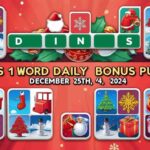 4 Pics 1 Word Daily Bonus Puzzle December 25 2024 Answer