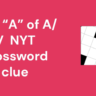 The “A” of A/V NYT crossword clue