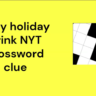 Eggy holiday drink NYT crossword clue