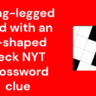 Long-legged bird with an S-shaped neck NYT crossword clue