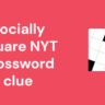 Socially square NYT crossword clue